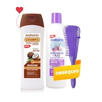 Duo Shampoo Coco Babaria más Acondicionador de Ajo + Regalo