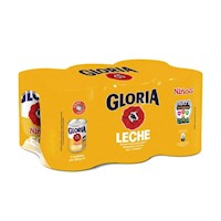 Leche GLORIA Niños Paquete 6u Lata 390g