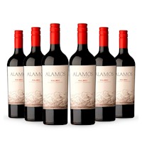 Sixpack Vino tinto Álamos Malbec, Argentina