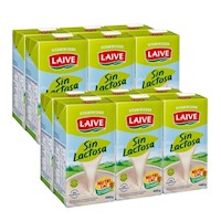 Leche LAIVE Evaporada sin Láctosa Pack 6 Caja 480gr x2u