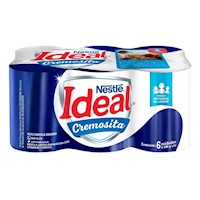 Mezcla Láctea IDEAL Cremosita Lata 390gr Paquete 6u