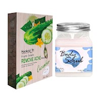 Pack de Mascarilla + Exfoliante de Pepino y Leche Wokali