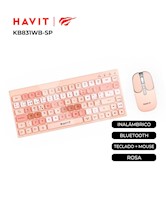 TECLADO GAMER GAMENOTE HAVIT KB876L-SP BLANCO TRANSPARENTE RGB