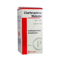 Clorfenamina Jarabe C/C - Frasco 60 ML