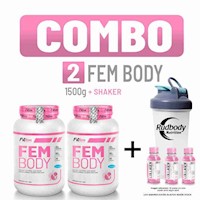 COMBO FITFEM - 2 FEM BODY 1.500 KG. VAINILLA + SHAKER