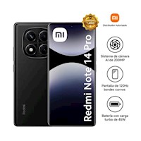 Celular Xiaomi Redmi Note 14 Pro Midnight 8GB 256GB 6.7" Negro