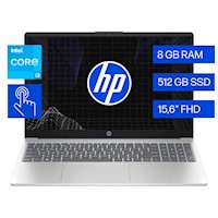 Laptop HP Intel Core i3 8GB 512GB SSD Pantalla Táctil 15-FD0131LA