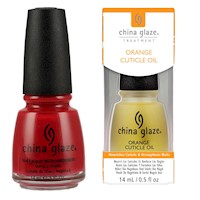 Pack China Glaze Tratamiento Curticula + Color