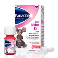 Panadol para Niños 0+ 100Mg Solución Oral Gotas - Frasco 15 ML