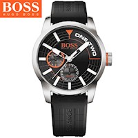 Reloj Hugo Boss Tokio 1513305 Multifuncional para Hombre Correa de Silicona Negro