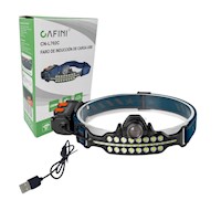 Linterna Frontal Cafini Con Sensor Reflector Luz Potente Carga USB L702C