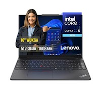 Laptop Lenovo ThinkPad E16 Gen 2 Intel Core Ultra 5 125U 16GB RAM 512GB SSD 16 WUXGA Windows 11 Pro