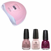 CHG - Pack verano tonos rosados + secador de uñas