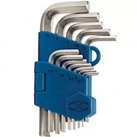 Juego de Llaves Allen hexagonales 13 pzas Truper 15542