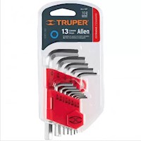 Juego de Llaves Allen hexagonales 13 pzas Truper 15545