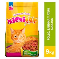 Comida para Gatos MICHICAT Pollo, Sardina, Atún Bolsa 9 kg