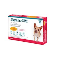 Simparica Trio (1.3 kg a 2.5 kg) x 03 Tabletas