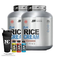 COMBO UNIVERSE NUTRITION - 2 PURE RICE CREAM 2.5 KG. VAINILLA + SHAKER