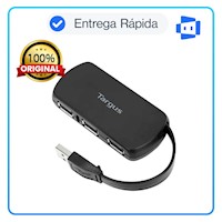 Hub USB Targus 4 Puertos USB-A 2.0 Negro (ACH114US)