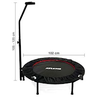 Trampolín con Barra Atletis Pro Fitness 102cm