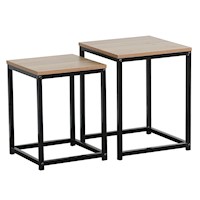 Set mesas laterales metal Industrial
