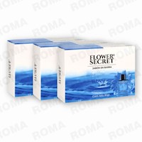 PACK 3 JABONES EN BARRA AROMA A PERFUME 270G FLOWER SECRET