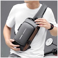 Morral Anti-robo con clave bolso de hombro multi bolsillo