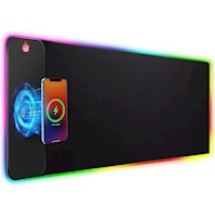 Mouse Pad con Cargador Inalámbrico para Celulares Carga Rápida Luz LED