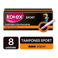TAMPON KOTEX APLIC M 8