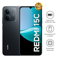 Celular Xiaomi Redmi Note 15C 8GB 256GB Negro