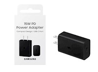 Adaptador Samsung 15W Carga Rápida Original Negro