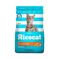 Comida para Gatos RICOCAT Adultos Pollo, Sardina y Salmón Bolsa 15kg