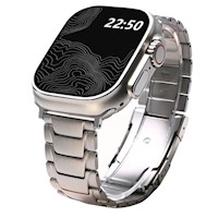 Correa de Titanio para Apple Watch Iron Hide Matte para 42/44/45/49 mm