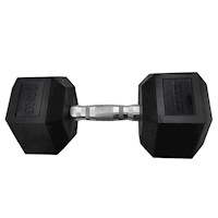 Mancuerna Atletis hexagonal PVC-Acero 20 kg