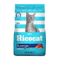 Comida para Gatos RICOCAT Adultos Atún, Sardina y Trucha Bolsa 9 kg