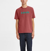 Polo Levis Men Relaxed Fit Tee Red