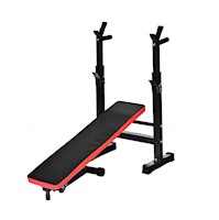Banco Ejercicios Inclinable – Plano con Rack