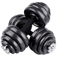 Set Mancuernas  Metal 20 Kilos Atletis