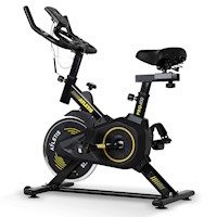 Bicicleta Spinning Atletis Pro 400 Amarillo 6 Kg