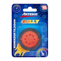 Blist. Borrador/Tajador Plástico Simple Rally (pack x 3 unds.)