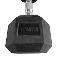 Mancuerna Hexagonal 17.5 kg Negro