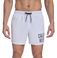 Short Ropa de Baño Hombre Calvin Klein Blanco