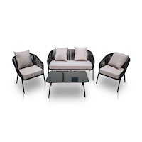 Juego de Living Terraza Bari 5 Personas