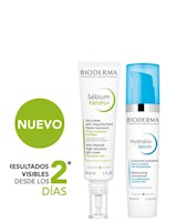 Duo Sebium Kerato+ Gel Crema Anti-imperfecciones 30ml + Bioderma Hydrabio Serum 40ml.
