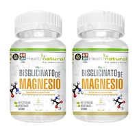 PACK 2 BISGLICINATO DE MAGNESIO HEALTHNATURAL 1000MG