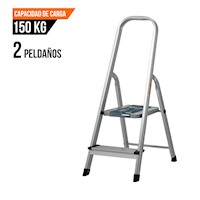 ESCALERA TUBULAR PLEGABLE 2 PELDAÑOS DE ALUMINIO TRUPER