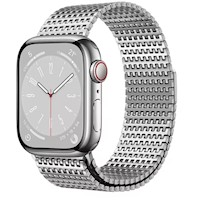 Correa de Acero Inoxidable para Apple Watch Milanese Loop Malla Color Plata