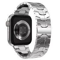 Correa de Acero para Apple Watch y Smart Watch Iron Man Diamond Plata