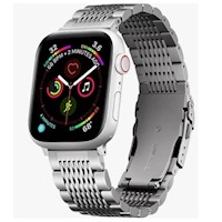 Correa de Acero para Apple Watch y Smart Watch Luxury Mesh Plata