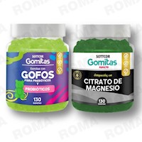 PACK 2 GOMITAS GOFOS NIÑOS + CITRATO DE MAGNESIO ADULTO SOTTCORLABS